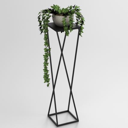 Стойка за цветя 100x24 см черен