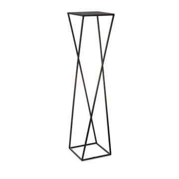 Стойка за цветя 100x24 см черна