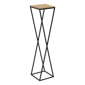 Стойка за цветя 100x24 см черна