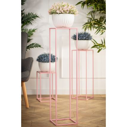 Стойка за цветя 100x24 см розов