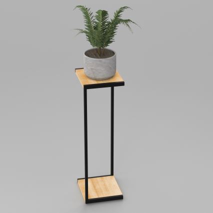 Стойка за цветя 100x30x34 см черен