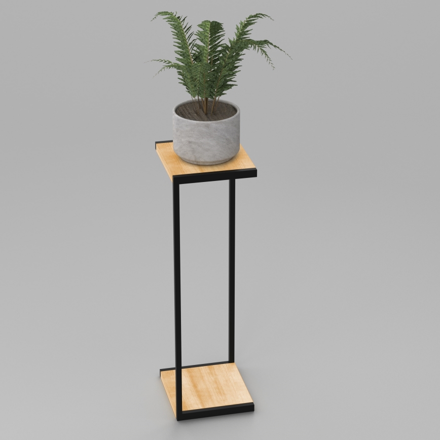 Стойка за цветя 100x30x34 см черен