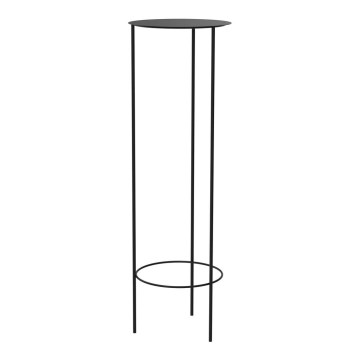 Стойка за цветя 100x32 см черна