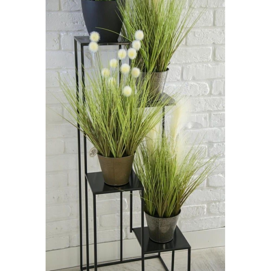 Стойка за цветя 110x40 см черен