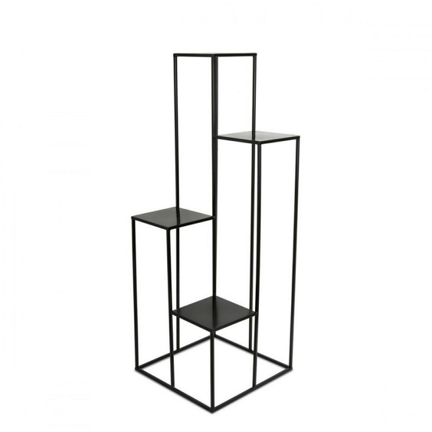 Стойка за цветя 110x40 см черен