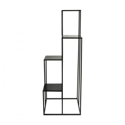 Стойка за цветя 110x40 см черен