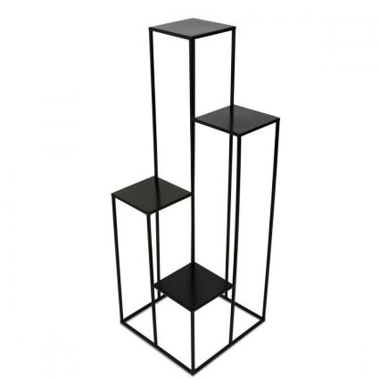 Стойка за цветя 110x40 см черен