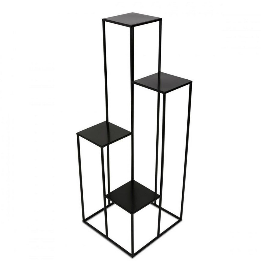 Стойка за цветя 110x40 см черен