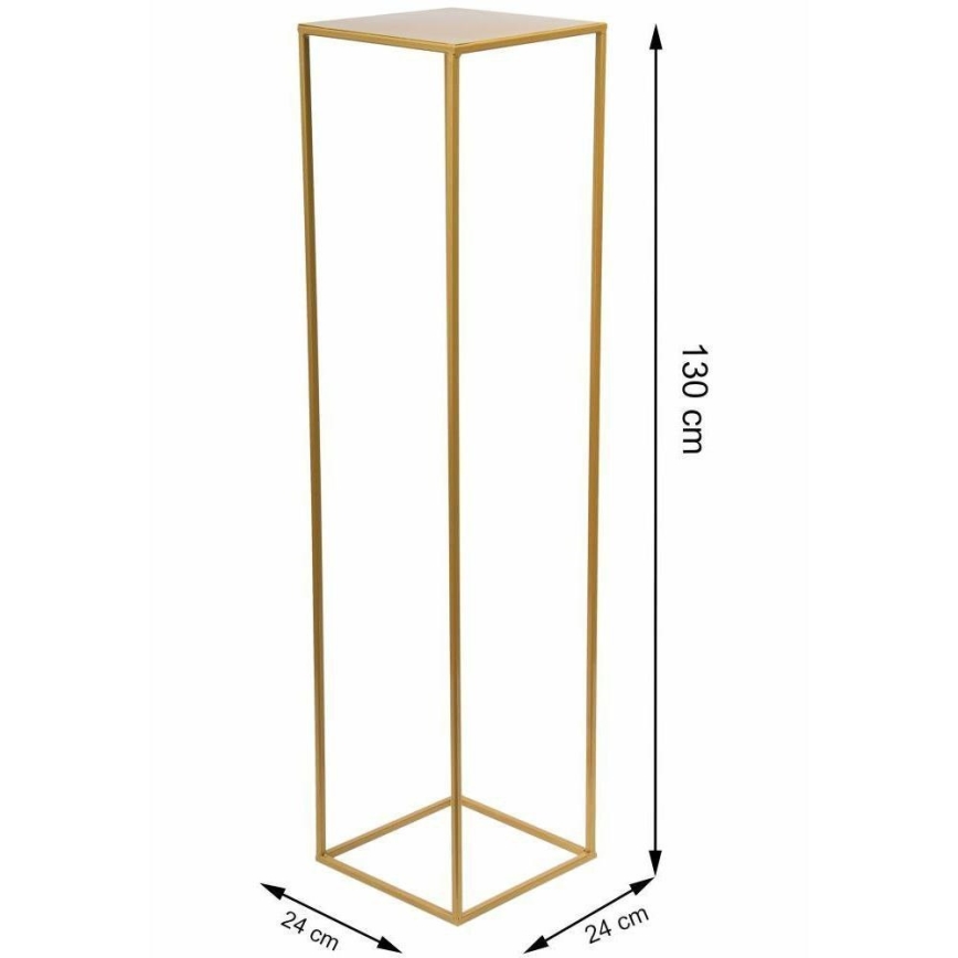 Стойка за цветя 130x24 см златист