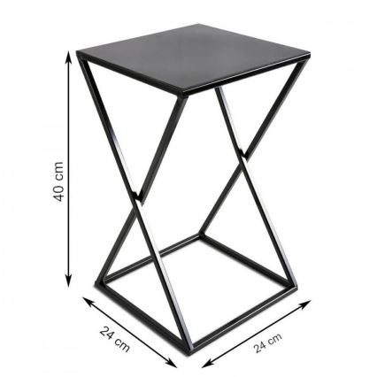 Стойка за цветя 40x24 черен