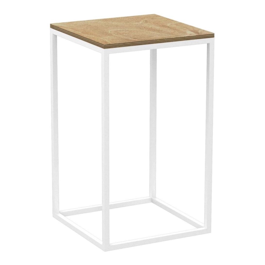 Стойка за цветя 40x24 см бяла