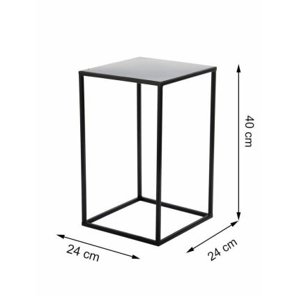 Стойка за цветя 40x24 см черен