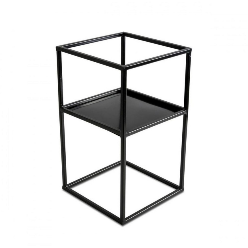 Стойка за цветя 40x24 см черен