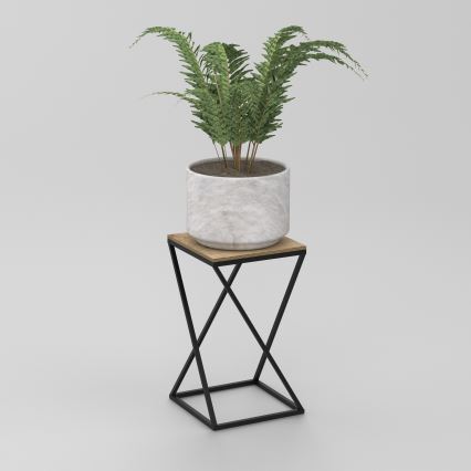 Стойка за цветя 40x24 см черен