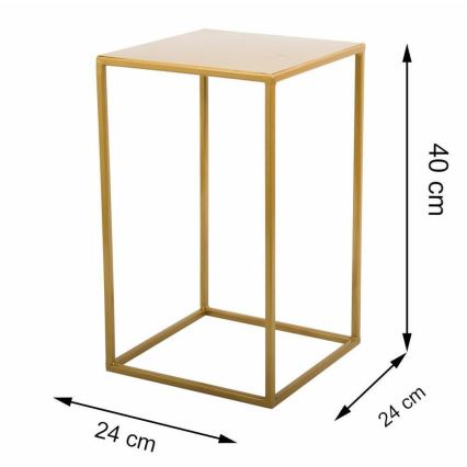 Стойка за цветя 40x24 см златист