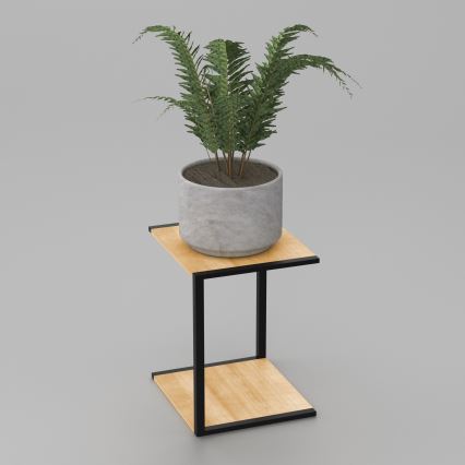 Стойка за цветя 40x30x34 см черен