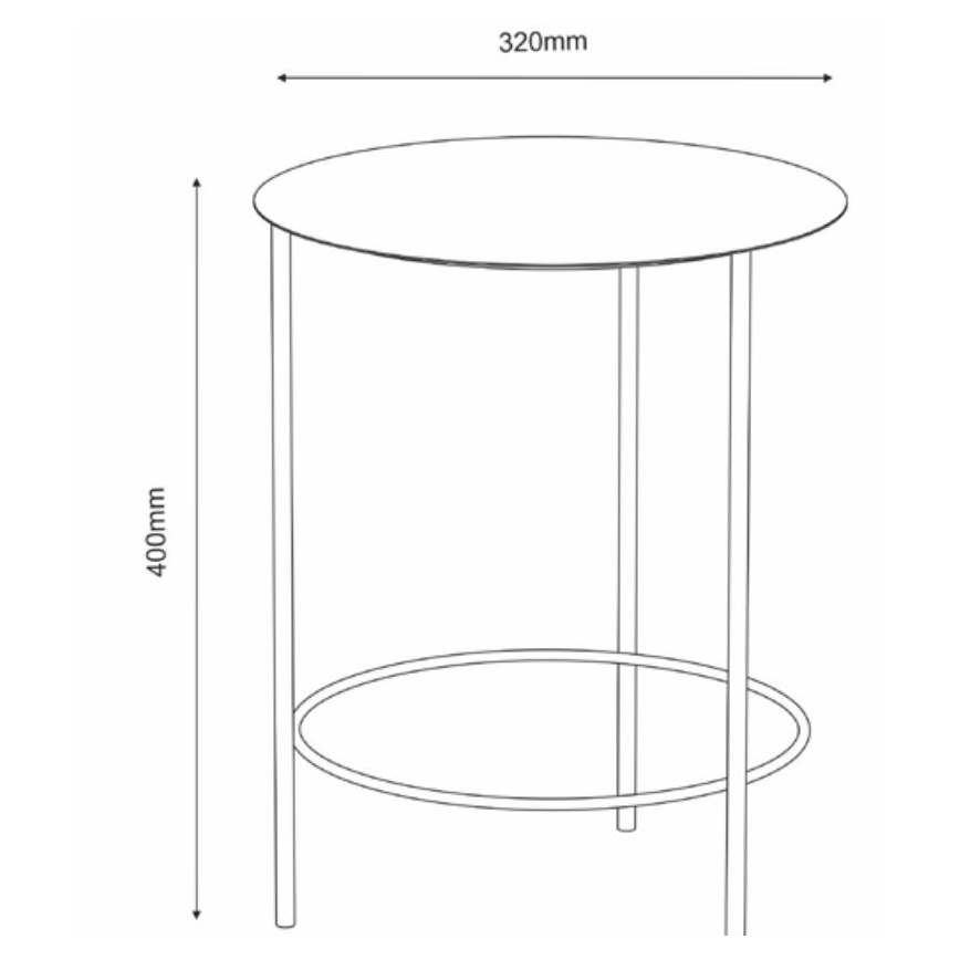 Стойка за цветя 40x32 см златист