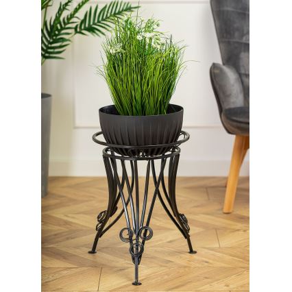 Стойка за цветя 47x43 см черен