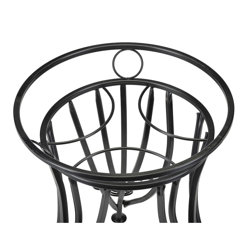 Стойка за цветя 47x43 см черен