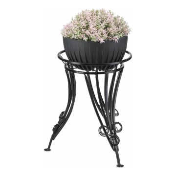 Стойка за цветя 47x43 см черен