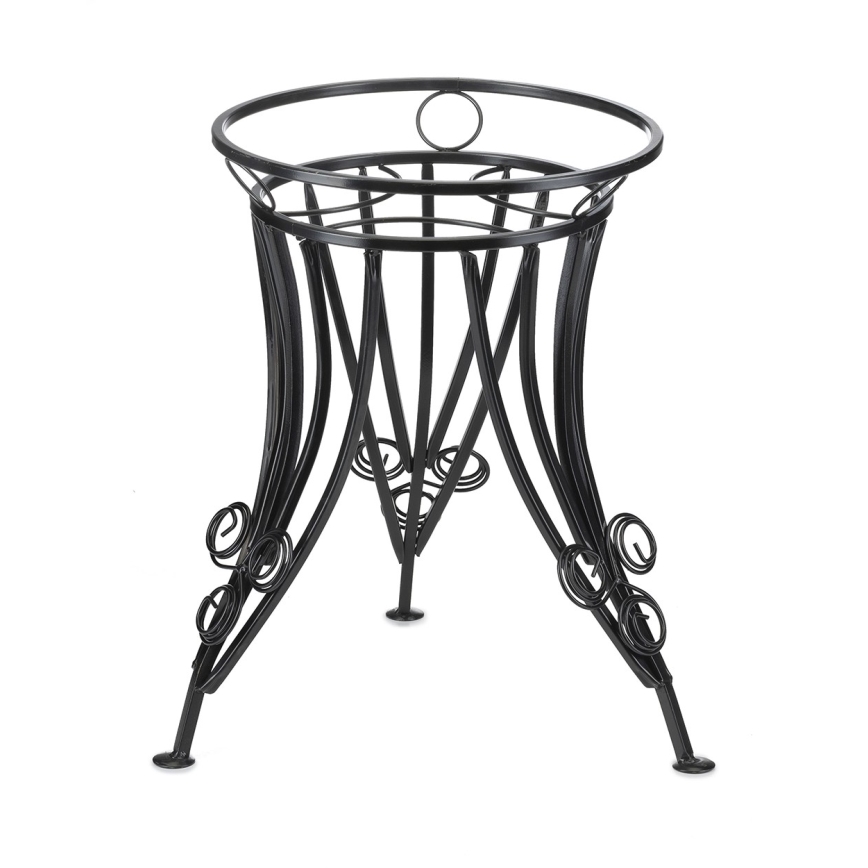 Стойка за цветя 47x43 см черен