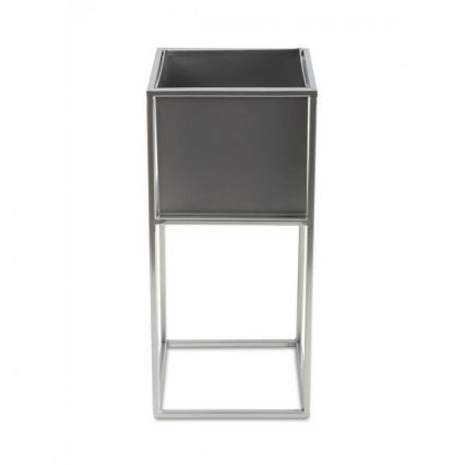 Стойка за цветя 50x24 см матов хром