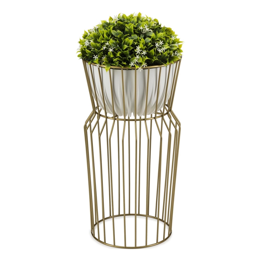 Стойка за цветя 50x26 см златист