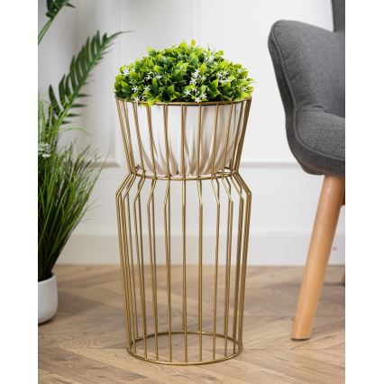 Стойка за цветя 50x26 см златист