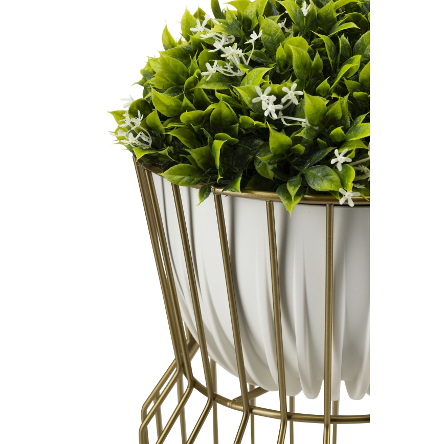 Стойка за цветя 50x26 см златист