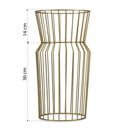 Стойка за цветя 50x26 см златист