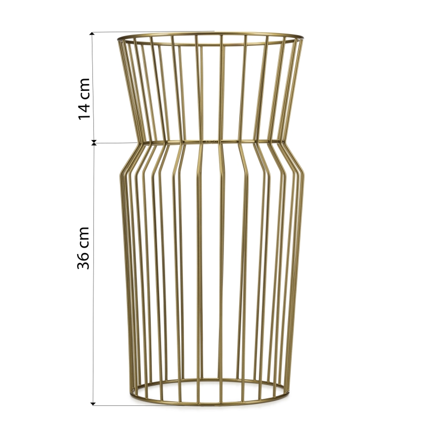 Стойка за цветя 50x26 см златист