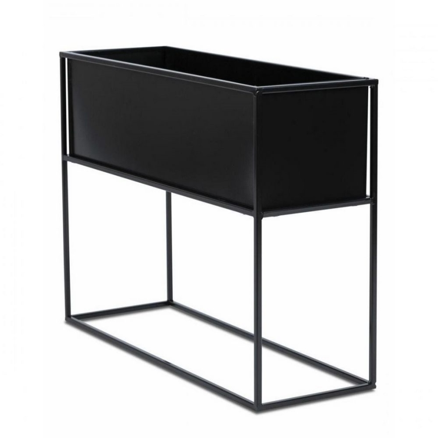 Стойка за цветя 50x64 см черен