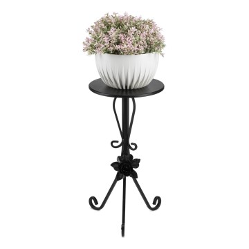 Стойка за цветя 55x33 см черен
