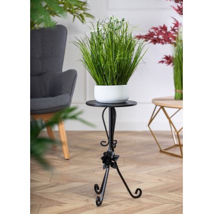 Стойка за цветя 55x33 см черен