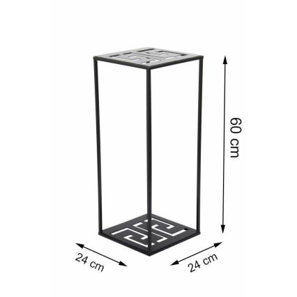 Стойка за цветя 60x24 см черен