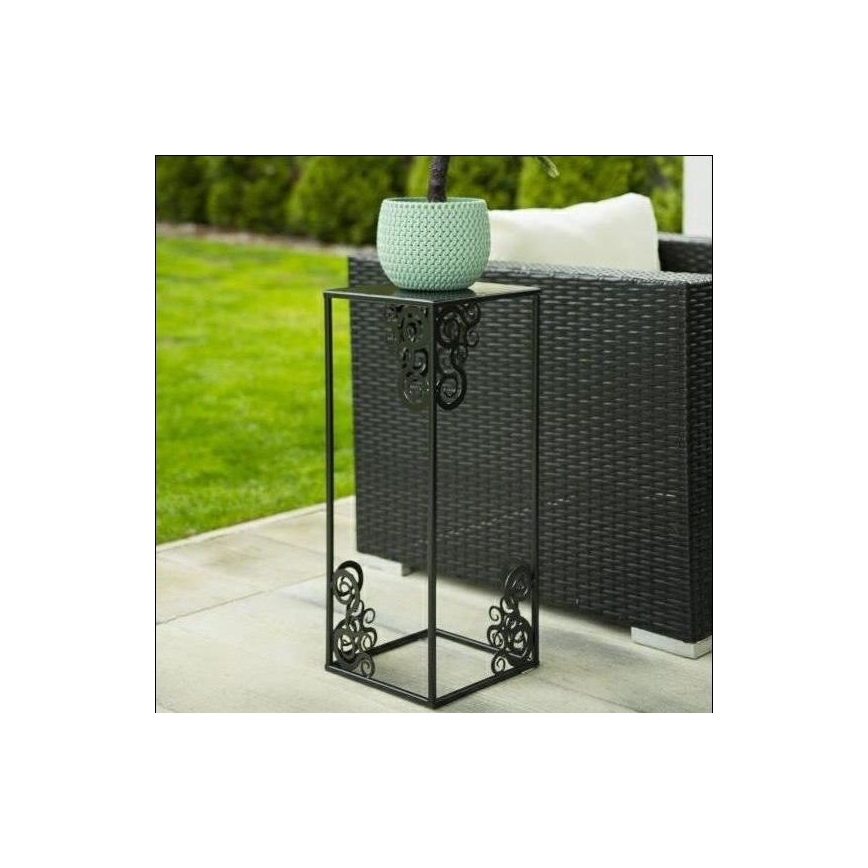 Стойка за цветя 60x24 см черен