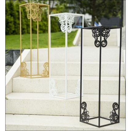 Стойка за цветя 60x24 см черен