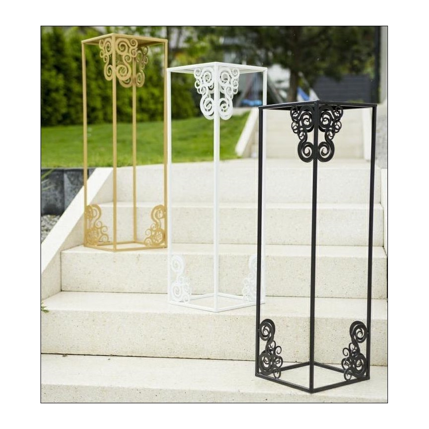 Стойка за цветя 60x24 см черен