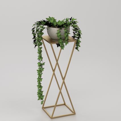 Стойка за цветя 70x24 cm златиста