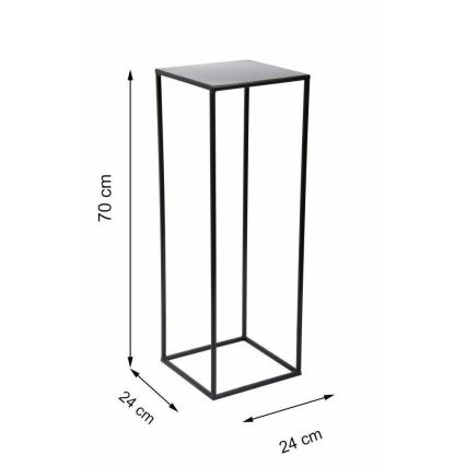 Стойка за цветя 70x24 см черен