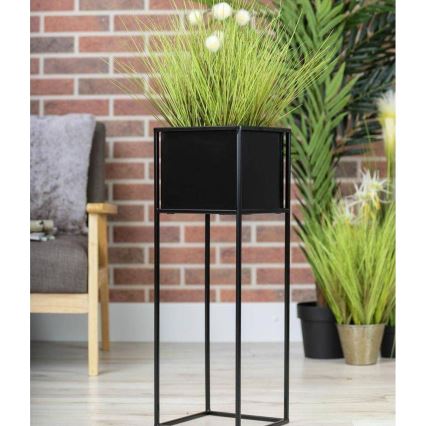 Стойка за цветя 70x24 см черен