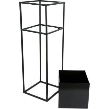 Стойка за цветя 70x24 см черен