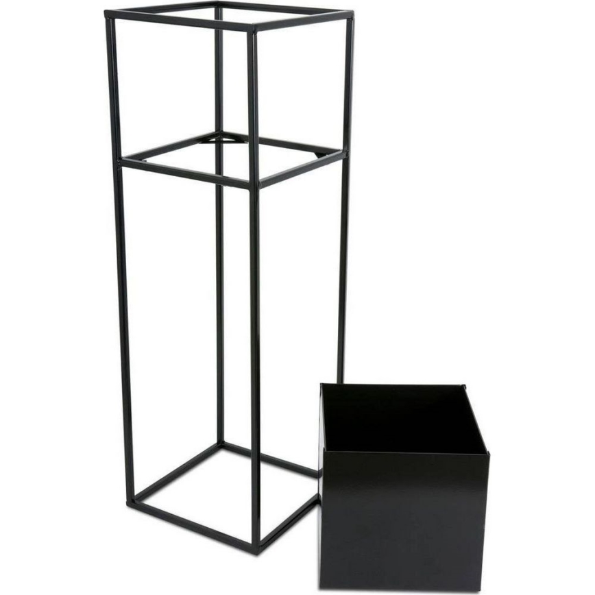 Стойка за цветя 70x24 см черен