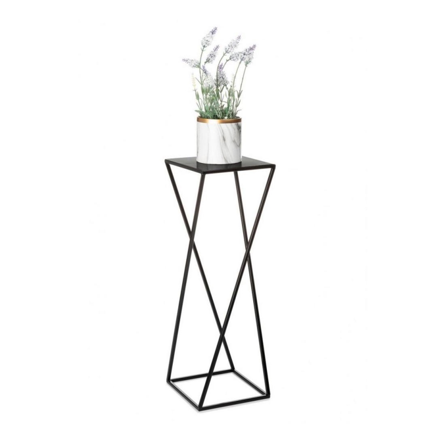 Стойка за цветя 70x24 см черен