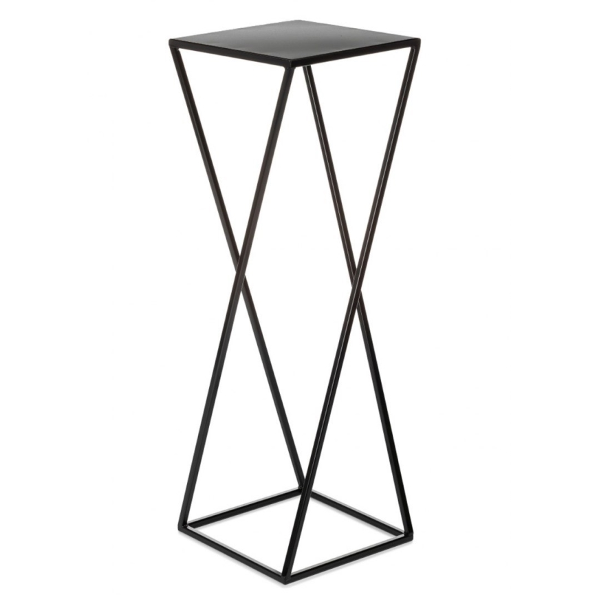 Стойка за цветя 70x24 см черен