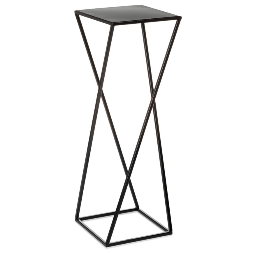 Стойка за цветя 70x24 см черен