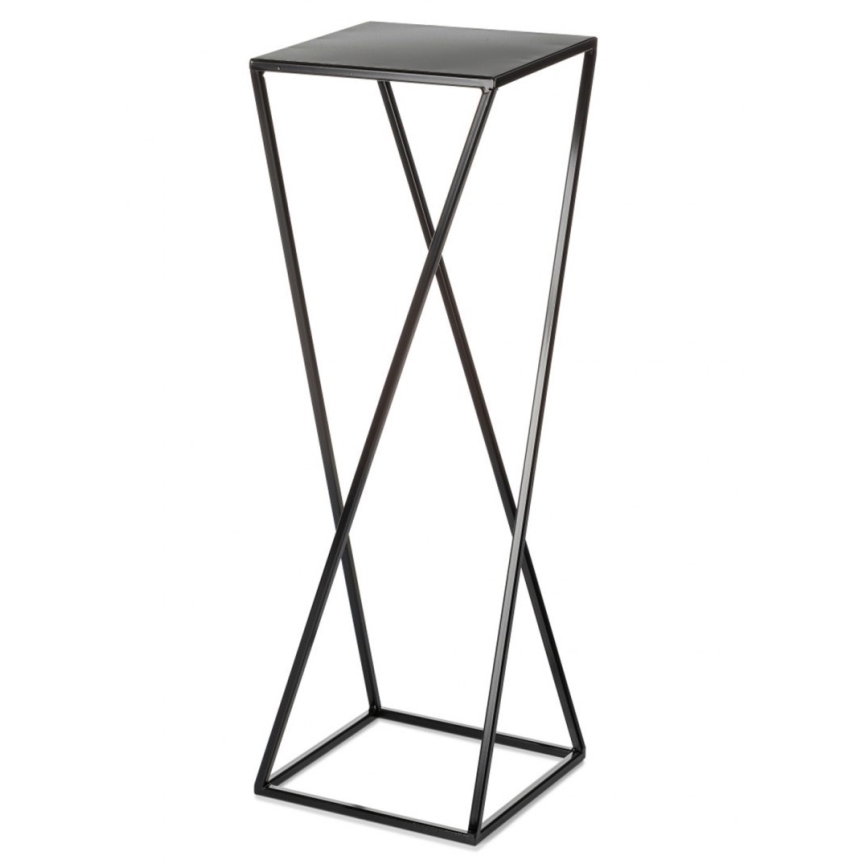 Стойка за цветя 70x24 см черен