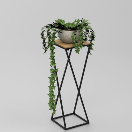 Стойка за цветя 70x24 см черен