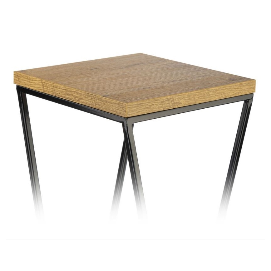 Стойка за цветя 70x24 см черна/кафява