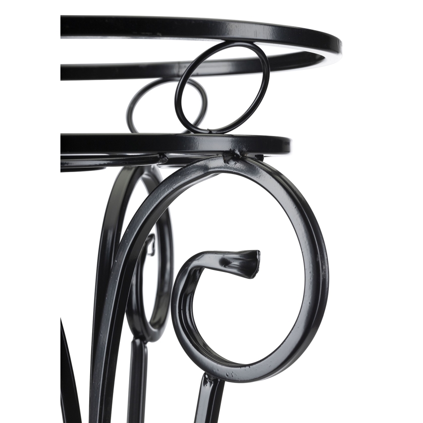 Стойка за цветя 74x34 см черен